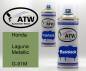 Preview: Honda, Laguna Metallic, G-91M: 400ml Sprühdose + 400ml Klarlack - Set, von ATW Autoteile West.